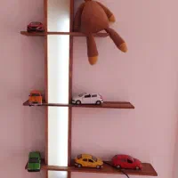 2تااستند چوبی چراغ دار