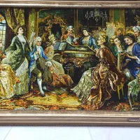 تابلو فرش دستبافت ابریشم