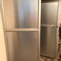 درب آلومینیم ال شکل یک طرف ثابت یک طرف بازشوی|مصالح و تجهیزات ساختمان|اصفهان, مسجد مصلی|دیوار