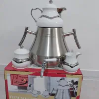 کتری وقوری شیردارهمراه باقندان وشکرپاش مینیاتور|قوری، کتری، قهوه‌ساز دستی|تهران, آهنگ|دیوار