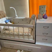 سرویس خواب طرح تد و تخت کودکی و نوجوانی گهواره ای|اسباب و اثاث بچه|تهران, آرژانتین|دیوار