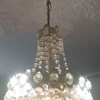 دو عدد لوستر قدیمی کریستال اصل|لوستر و چراغ آویز|تهران, شهرک شریعتی|دیوار