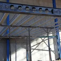 آرماتور بندی اسکلت فلزی استخر سوله