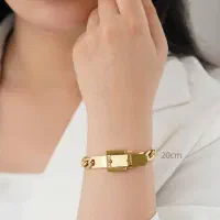 انواع دستبندهای استیل آب طلا کاری شده|بدلیجات|شیراز, باغ تخت|دیوار