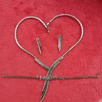 نیم ست و دستبند نقره