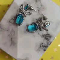 گوشواره بدل مجلسی شیک جواهری دارای تخفیف