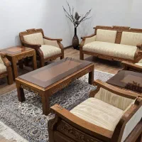مبل نئو کلاسیک چوب گردو و ناهارخوری ساده تمام گردو|مبلمان خانگی و میز عسلی|تهران, ونک|دیوار