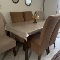 مبل ۸ نفره همراه با میز ناهارخوری ۶ نفره