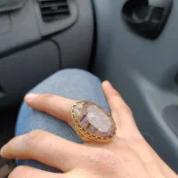 انگشتر شجر بهاری رکاب طلاروس رنگ ثابت