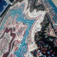 یک جفت فرش ۳/۴فیروزه ای