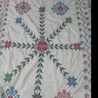 ست پوش تشک و پشتی گل گراف
