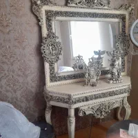 آیینه وکنسول چوبی خاص|بوفه، ویترین، کنسول|تهران, خاک سفید|دیوار