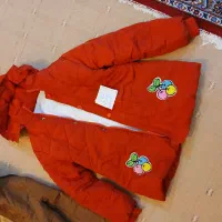 کاپشن وکلاه وشال گردن دخترانه