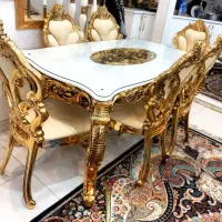 میز ناهارخوری ۶ نفره|میز و صندلی غذاخوری|قم, نخودی|دیوار