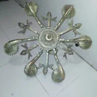 لوستر6شاخه برنزقدیمی-وزن6کیلوونیم-قیمت5تومن مقطوع