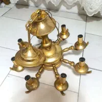 لوستر خراب  وقدیمی طلایی|لوستر و چراغ آویز|شیراز, شهرک امیر کبیر|دیوار