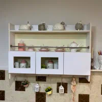 کابینت سفید|کتابخانه، شلف، قفسه‌های دیواری|خشکبیجار, |دیوار