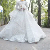 لباس عروس عربی دودامنه