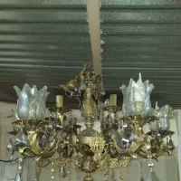 لوستربرنزی درجه یک۳عدد|لوستر و چراغ آویز|اهواز, کوی مندلی(سه راه خرمشهر)|دیوار