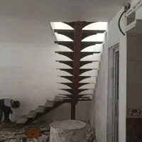 ساخت پله فلزی