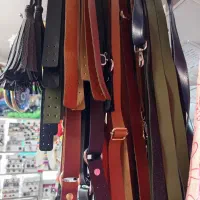 بند چرمی کیف رافیا و مکرومه بافی