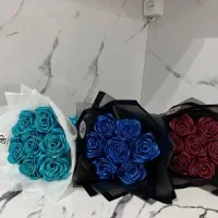 دسته گل روبانی