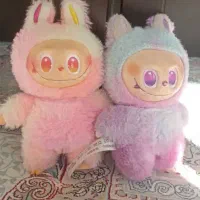 دو عدد لبوبو بنفش و صورتی