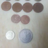 تعدادی سکه پهلوی دوم و ۱۰ و۵ و۲ سنتی.|کلکسیون سکه، تمبر، اسکناس|قم, حاج خلیل|دیوار