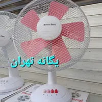 پنکه رومیزی رنگی سفید مشکی آبی صورتی گلدن|پنکه و تصفیه‌کنندهٔ هوا|پرند, |دیوار