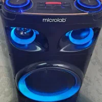 اسپیکر بزرگ میکرولب ، رقص‌نور و میکروفون و کنترل|سیستم صوتی خانگی|تهران, امام زاده عبدالله|دیوار