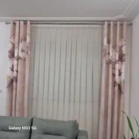 پرده پذیرایی  با میل پرده