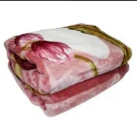 پتو تک‌رنگ و گلدار گلبافت