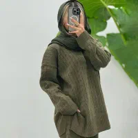 ست بافت بلوز و شلوار زنانه GloriaGreen مدل 3723