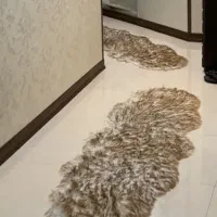 خز پرز دار پادری جلو سینکی جلو گازی شال مبل