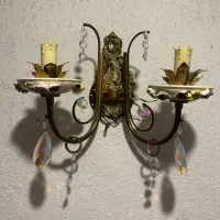 دیوارکوب برنز -چینی ایتالیایی|لوستر و چراغ آویز|تهران, نیاوران|دیوار