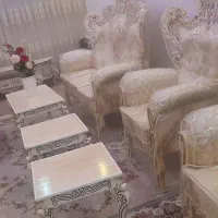 مبل سلطنتی نو|مبلمان خانگی و میز عسلی|ابریشم, |دیوار