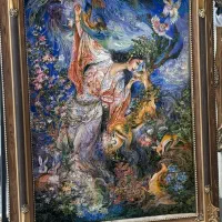 تابلو مینیاتوری اثر استاد فرشچیان