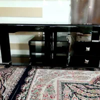 میز تلویزیون شیشه ای