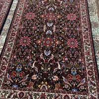 یک جفت فرش دست بافت بیجار  طرح شکارگاه1/15در2متر