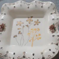ظرف میوه کریستال و چینی