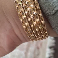 شش عدد النگو طلا سایز 4 دست دوم