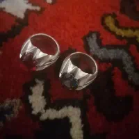 دو عدد انگشتر نقره دستساز مهردار یاقوت و موزانایت|جواهرات|تبریز, |دیوار