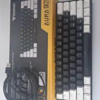 کیبورد گیمینگ gamedias aura gk2 60% white/black