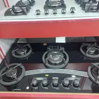 اجاق گاز ۵شعله استیل و شیشه