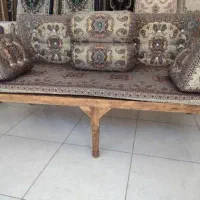 سرویس پشتی ترمه رنگ صورتی مدل خاتون