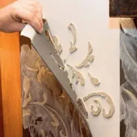 پتینه روی دیوار گچی|خدمات پیشه و مهارت|رشت, گلزاران|دیوار