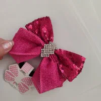 گل سر دخترونه صورتی