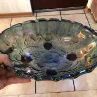 ظروف لمونژ ، گل مرغی ، کریستال قدیمی|کلکسیون اشیاء عتیقه|کرج, عظیمیه|دیوار