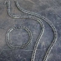 ست دستبند و گردنبند مردونه