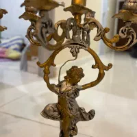 ساعت دیواری چوب راش شمعدون|ساعت دیواری و تزئینی|رشت, دیلمان|دیوار